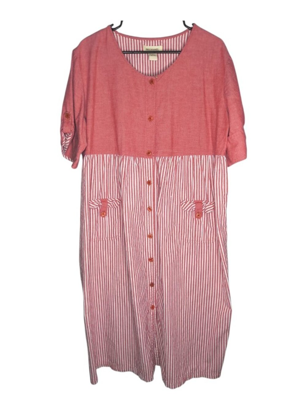 Bechamel women's XL House Or Patio Dress Two Tone Cottage Core Granny core